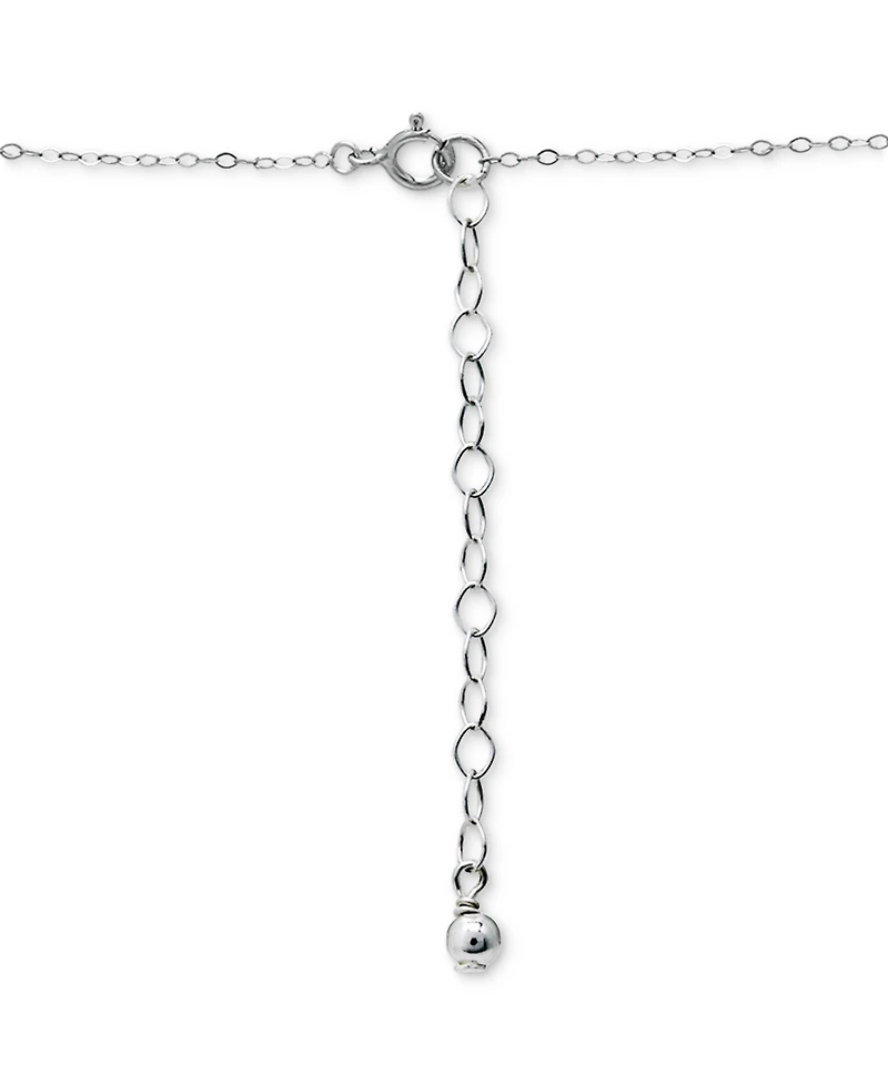 Giani Bernini Rainbow Cubic Zirconia Circle Pendant Necklace in Sterling Silver, 16" + 2" extender, Created for Macy's