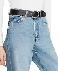Steve Madden Women's Reversible Faux-Leather Belt