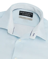 Report Collection Men's Slim-Fit Motif-Print Dress Shirt