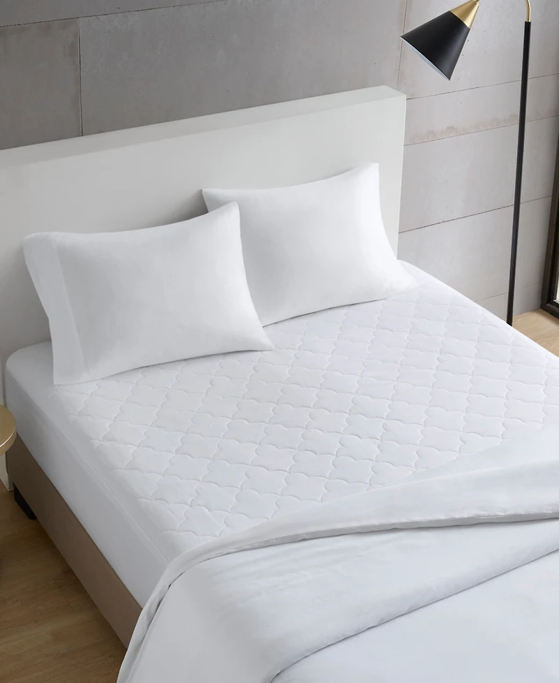 Madison Park All Natural Cotton Percale Quilted Mattress Pad