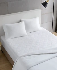 Madison Park All Natural Cotton Percale Quilted Mattress Pad