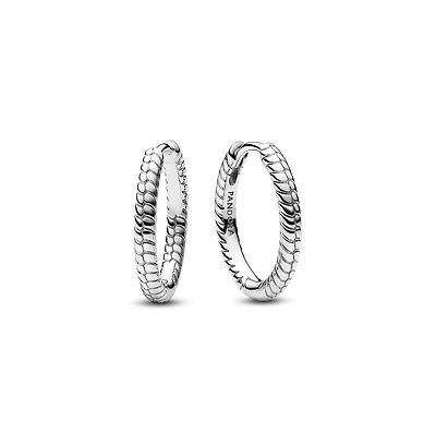 Pandora Moments Small Charm Hoop Earrings