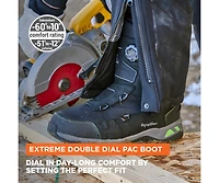 RefrigiWear Men's Extreme Double Dial Pac Boot - Waterproof, Insulated, and Anti-Slip for Cold