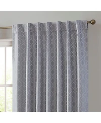 Hlc.me Franklin Moroccan 100% Complete Blackout Thermal Insulated Energy Savings Heat/Cold Blocking Back Tab Rod Pocket Curtain Drapery for Bedroom