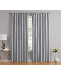 Hlc.me Franklin Moroccan 100% Complete Blackout Thermal Insulated Energy Savings Heat/Cold Blocking Back Tab Rod Pocket Curtain Drapery for Bedroom