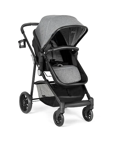Slickblue Girls 2-in-1 Foldable Pushchair Newborn Baby Stroller