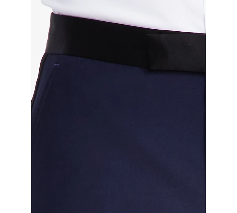 B by Brooks Brothers Men's Classic-Fit Stretch Solid Tuxedo Suit Separates Pant