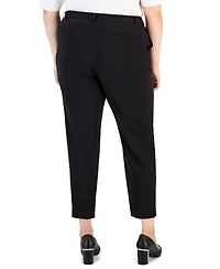 Tahari Asl Plus Shannon Mid-Rise Ankle Pants