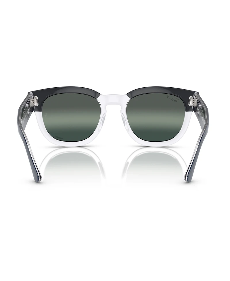 Ray-Ban Unisex Mega Hawkeye Chromance Polarized Sunglasses, Mirror Gradient RB0298S