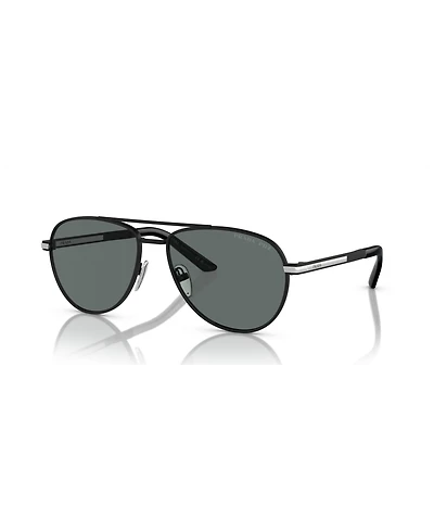 Prada Iconic Plaque Pilot Men's Sunglasses