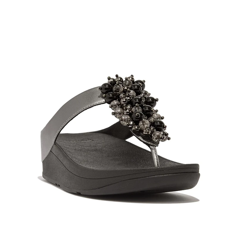 FitFlop Women's Fino Bauble-Bead Toe-Post Sandals