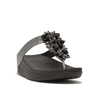 FitFlop Women's Fino Bauble-Bead Toe-Post Sandals