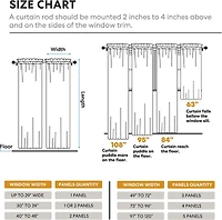Kate Aurora Simplistic Living 2 Piece Lightweight Rod Pocket Gray Sheer Curtains For Small Windows - 63 in. Long