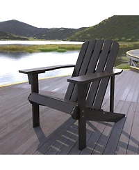 Jonathan Y Westport Outdoor Patio Traditional Acacia Wood Adirondack Chair