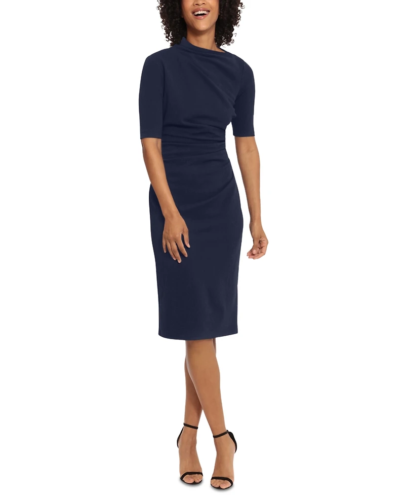 Maggy London Women's Ruched Sheath Dress
