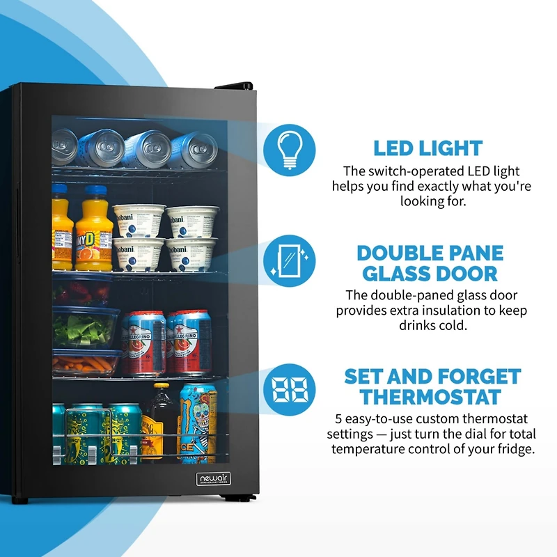 Newair Limited Edition Anniversary Series 100 Can Beverage Fridge