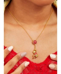 Disney Classics Winnie the Pooh Gold Plated Swinging Balloon Necklace, 18"