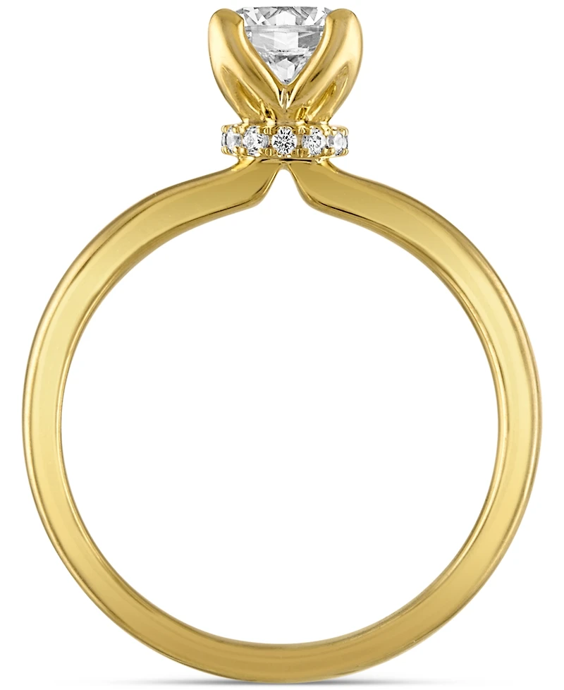 Alethea Certified Diamond Solitaire Engagement Ring (3/4 ct. t.w.) in 14k Gold featuring diamonds with the De Beers Code of Origin, Created for Macy's