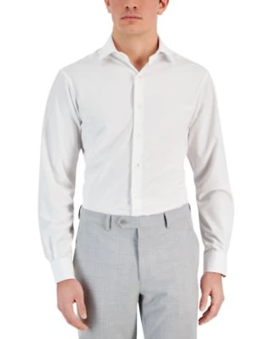 Alfani Mens 4 Way Stretch Dress Shirt Regular Slim Fit