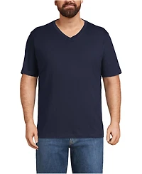 Lands' End Men's Big & Tall Super-t Short Sleeve V-Neck T-Shirt