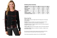 Jennie Liu Women's 100% Cashmere Button Front Long Sleeve Crewneck Cardigan Sweater