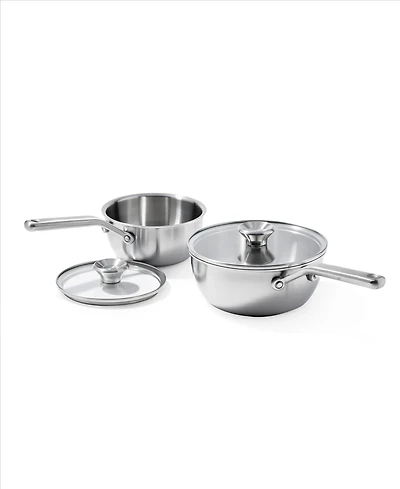 Oxo Mira Tri-Ply Stainless Steel 2 Piece Covered Chef's Pan Set