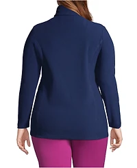 Lands' End Women's Plus Anyweather Fleece Full Zip Jacket