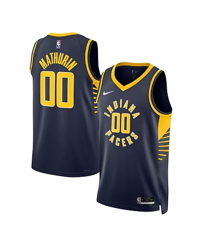 Men's and Women's Nike Bennedict Mathurin Indiana Pacers Swingman Jersey