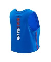 Women's Pro Standard Royal New England Patriots Ombre Wordmark Classic Cropped Tank Top