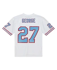 Men's Mitchell & Ness Eddie George White Tennessee Oilers Legacy Replica Jersey