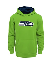 Big Boys Neon Green Seattle Seahawks Prime Pullover Hoodie
