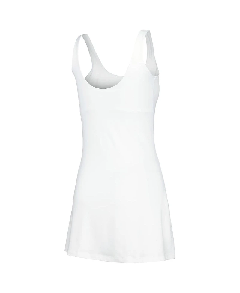 Women's ZooZatz White Clemson Tigers Logo Scoop Neck Dress