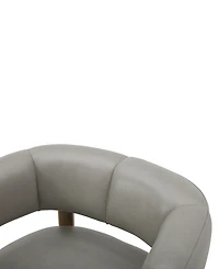 Closeout! Orsha 32" Leather Accent Swivel Chair, Created for Macy's