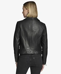 Andrew Marc Black Label Women's Carnegie Moto Leather Jacket