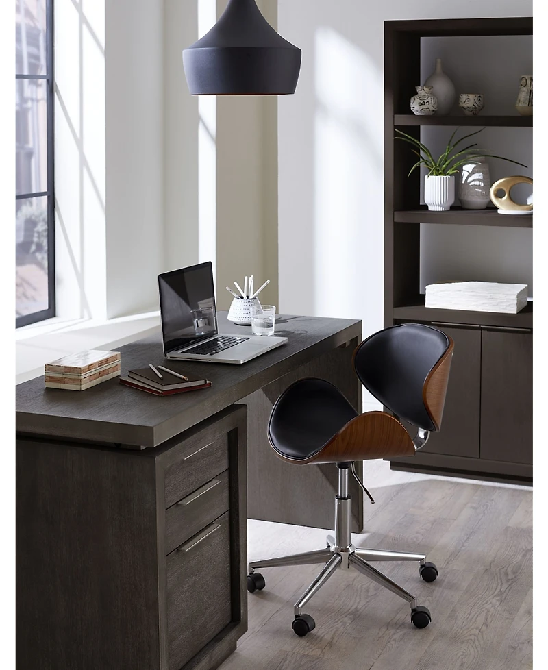 Tivie 74" Wood Floating Base Bookshelf