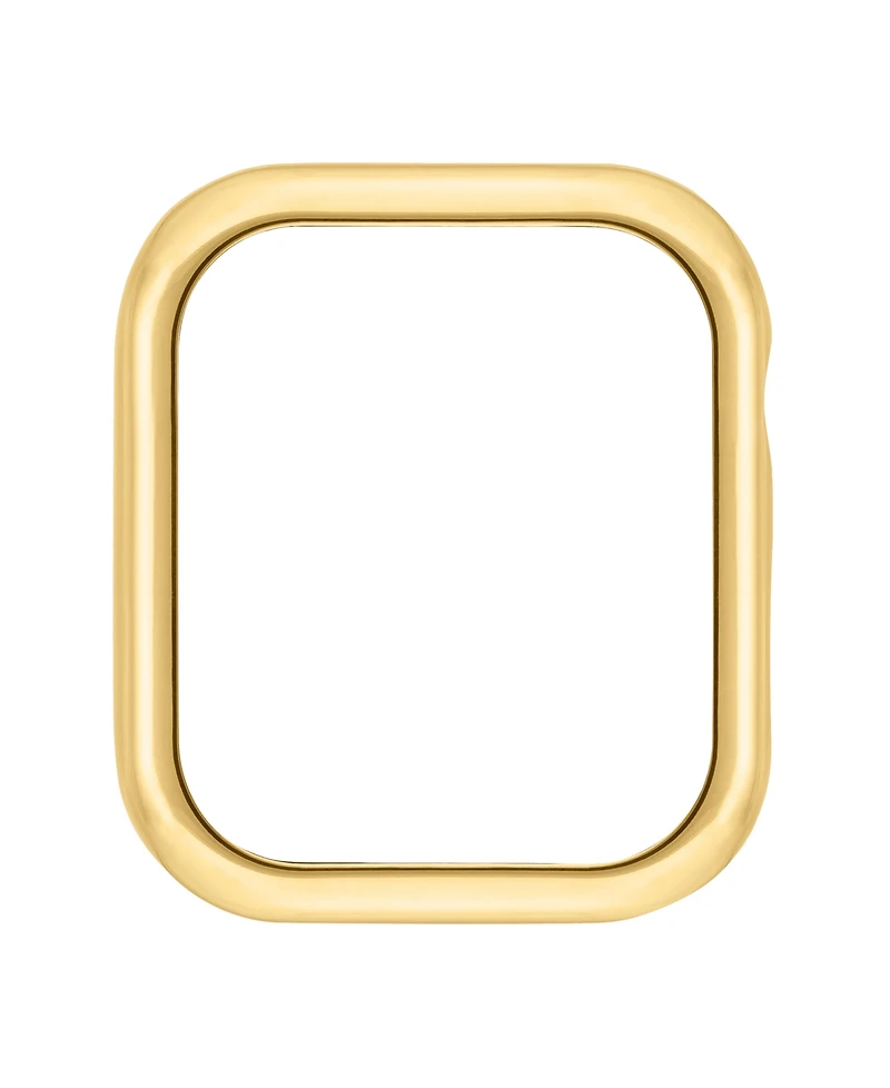 Anne Klein Women's Polished Gold-Tone Alloy Metal Protective Case designed for Apple Watch 44mm