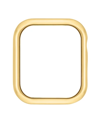 Anne Klein Women's Polished Gold-Tone Alloy Metal Protective Case designed for Apple Watch 44mm