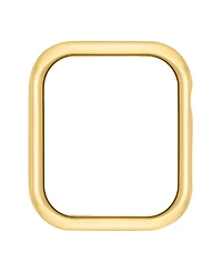 Anne Klein Women's Polished Gold-Tone Alloy Metal Protective Case designed for Apple Watch 44mm