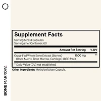 Codeage Grass Fed Bone Marrow Supplement - Freeze Dried, Non-Defatted, & Desiccated Beef Bone Marrow Pills