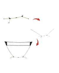 E-jet Sport Badminton Net Outdoor Game, No Tools Required, Portable, Net Only