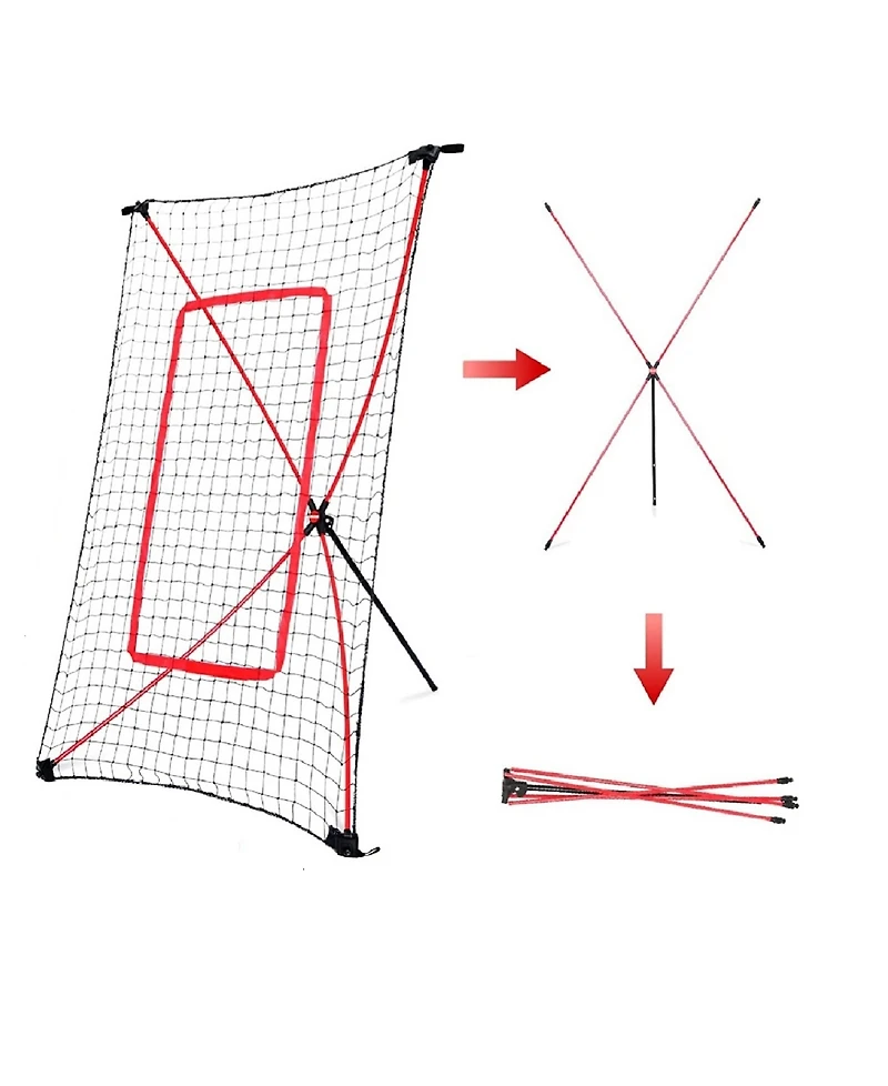 Net Playz Baseball Net, Kids Training Net, Pitch Back, Fielding Practice, Rebound, Throwing Return Exercise, Youth Sport Gifts, Softball Equipment Gea