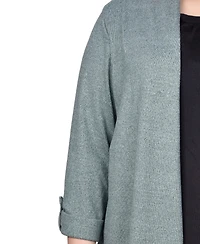 Ny Collection Plus 3/4 Sleeve Two One Top