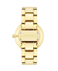 Nine West Women's Quartz Gold-Tone Alloy Link Bracelet Watch