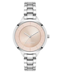 Nine West Women's Quartz Silver-Tone Alloy Link Bracelet Watch, 34mm