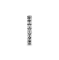 Pandora Sterling Silver Moments Band of Hearts Ring
