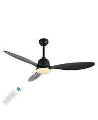 Jonathan Y Audie Classic Industrial Iron/Plastic Integrated Led Ceiling Fan