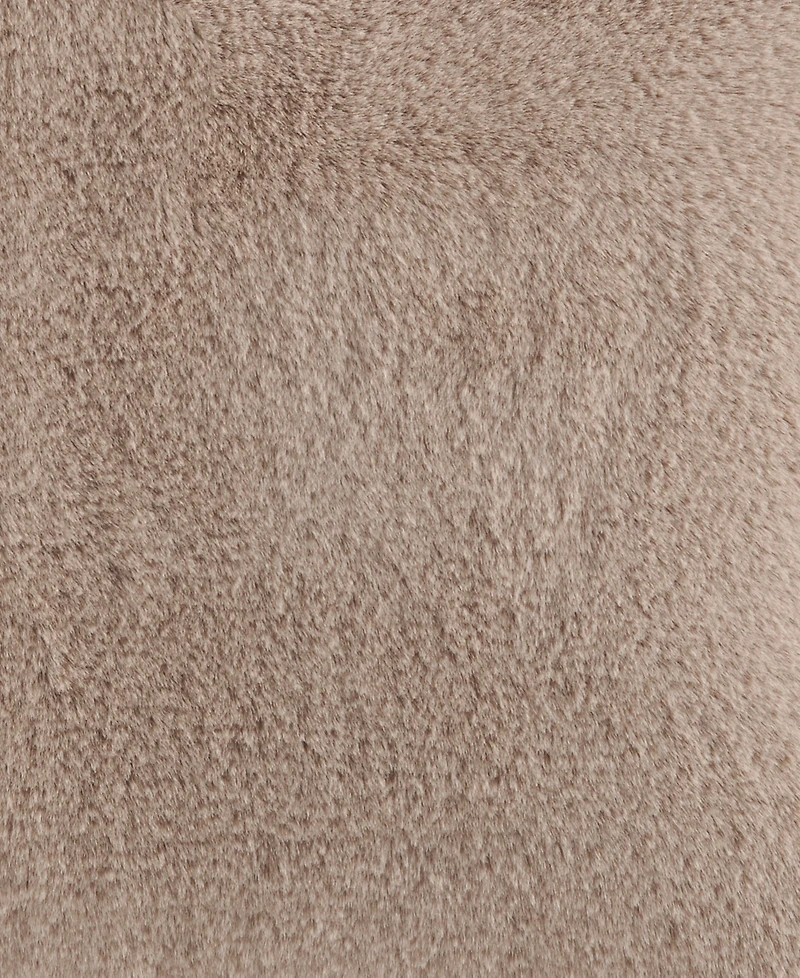 Croscill Sable Solid Faux Fur Decorative Pillow, 20" x