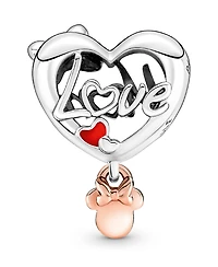 Pandora Sterling Silver Disney Minnie Mouse Mom Heart Charm