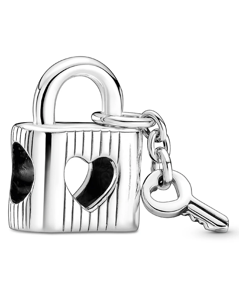 Pandora Sterling Silver Padlock Heart Key Charm