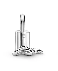 Pandora Cubic Zirconia Padlock and Key Dangle Charm